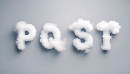 set transparent letters p q r made white smoke fog clouds presented white background perfect unique typography projects