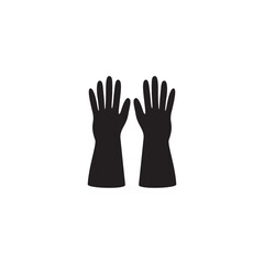 rubber gloves icon symbol sign vector
