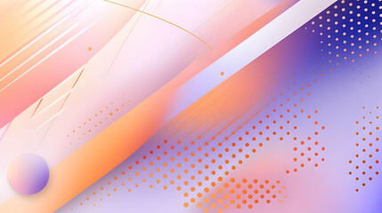 Obraz premium Abstract Background with Orange and Purple Gradient, Lines and Dots