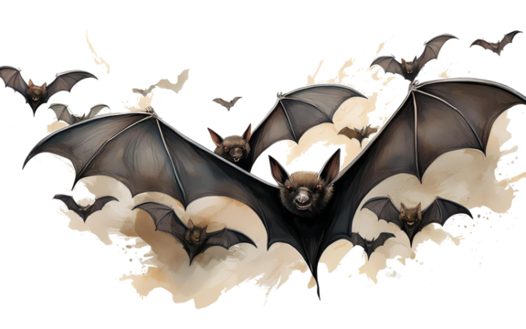 halloween bat illustration - Powered by Adobe