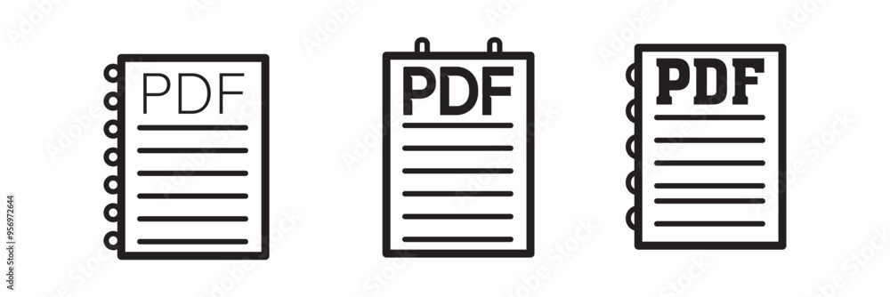 Poster document icon vector for web and mobile app. paper sign and symbol. file icon vector set illustratio