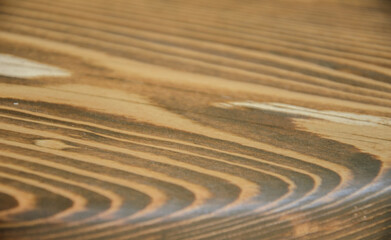 Pattern of striped wood. Background texture of dark wood.