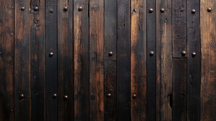 Fototapeta premium Wooden plank wall with textured