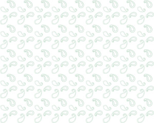 Vector paisley seamless pattern on brown background.