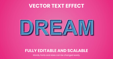 Vector 3D Text Effect Design
