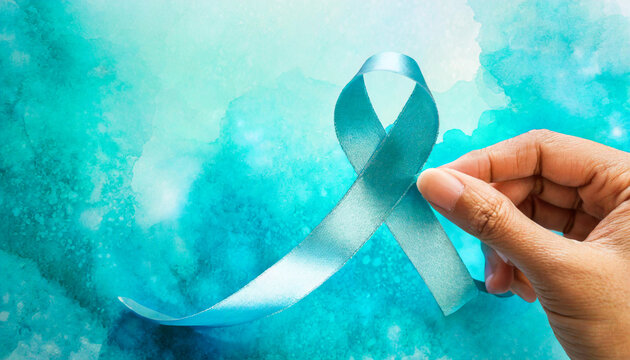 cyan ribbon sexual assault awareness
