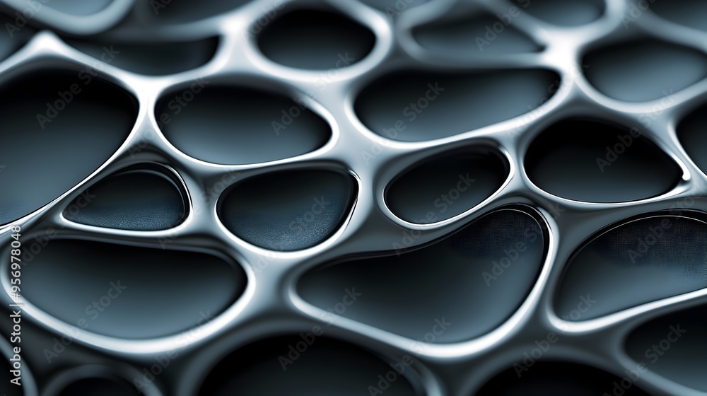 Poster intricate geometric monochrome abstract backdrop with hexagonal honeycomb patterns