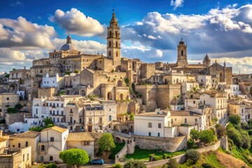 Obraz premium medieval puglia towns historic architecture ancient