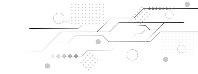 Vectors Technology black circuit diagram. High-tech connection system on a white background.