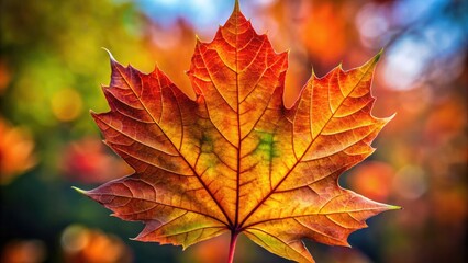 Fototapeta premium Close+up+of+a+leaf+in+autumn