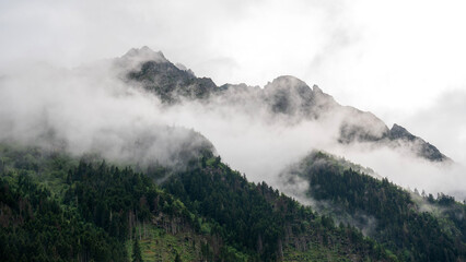 Amazing view with clouds.