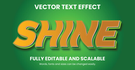 Vector 3D Text Effect Design