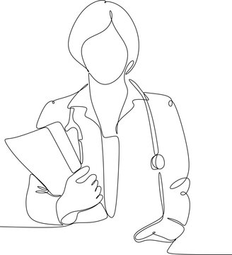 recommend clip art: Continuous one line drawing of healthcare activity concept. Vector graphic illustration of a single line drawing. 