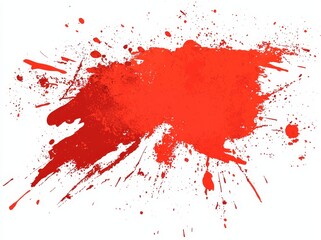 Illustration on a transparent background with blood drops and splatters