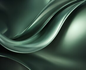 Obraz premium green abstract background with smooth lines