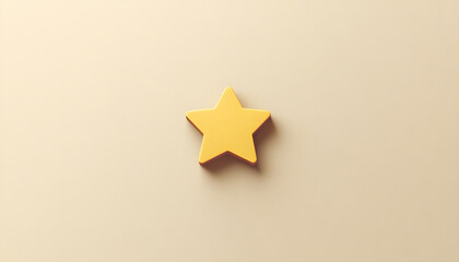 Obraz premium A single, small icon or symbol, such as a star or heart, centered on a solid background.