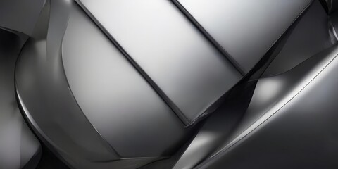 black and white abstract background with lot shiny shapes