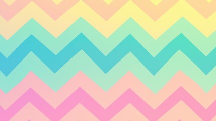 A retro-inspired zigzag pattern with a mix of pastel and neon colors.