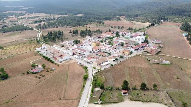 Plano a&eacute;reo del pueblo nuevo de Benag&eacute;ber