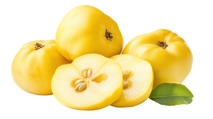 Ripe and juicy, these golden quince fruits are ready to tantalize your taste buds, offering a burst of flavor and freshness. 