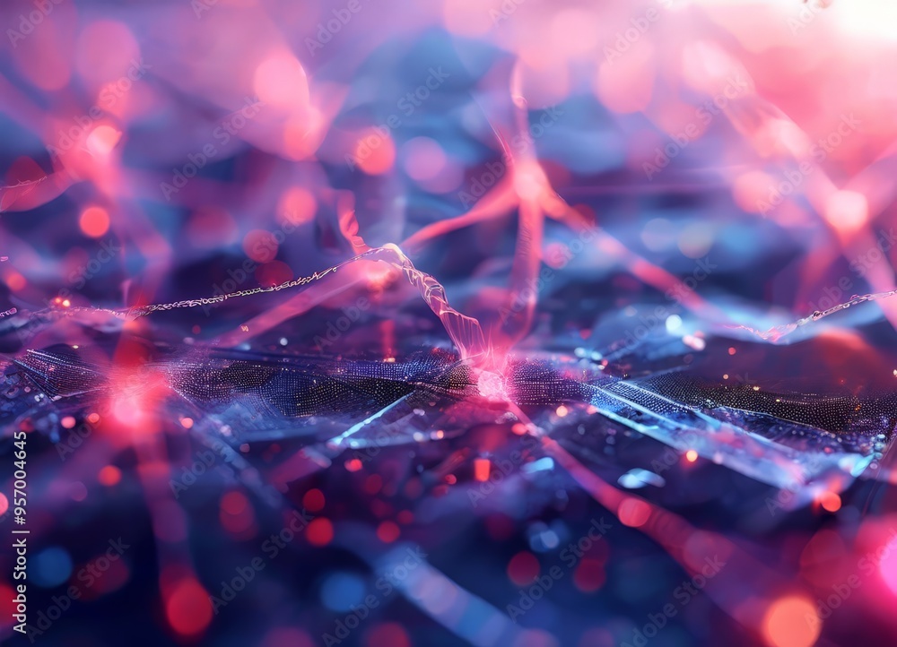 Poster abstract background with colorful lights