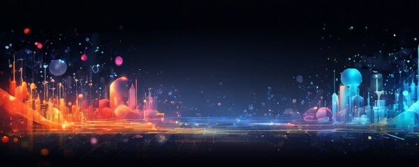 abstract futuristic city background