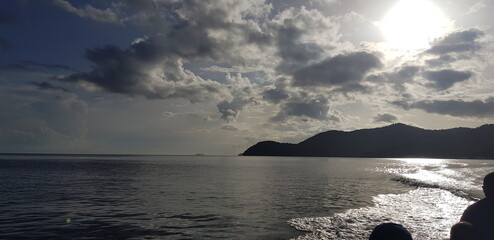 A beautiful and breathtaking landscape of some islands off the coast of Trinidad.