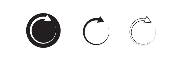 Recycle. Recycle vector icon. Recycle symbol icon. Circle Arrow icon set vector illustration, refresh, reload, Set of circle arrows rotating, different circular arrows of black color isolated, recycle