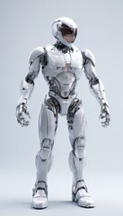 Fototapeta premium robot standing on white surface