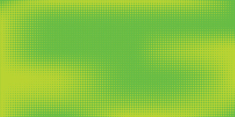 Fototapeta premium Dots halftone green color pattern gradient texture with technology digital background. Dots pop art comics with nature graphic design.