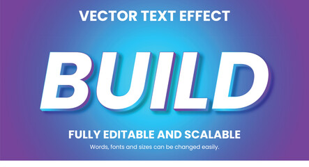 Vector 3D Text Effect Design