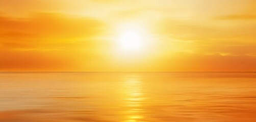 Obraz premium sunset with the sun reflecting in water