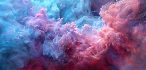 colorful smoke in the air