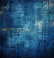 Obraz premium blue and yellow abstract painting