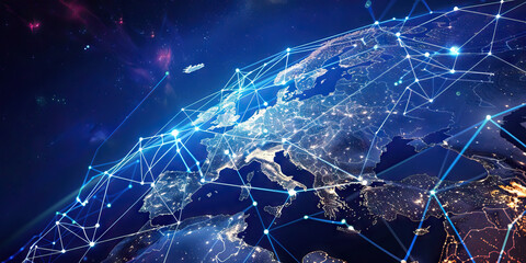 Bright Network Diagram: Science and Research Institutions in Europe