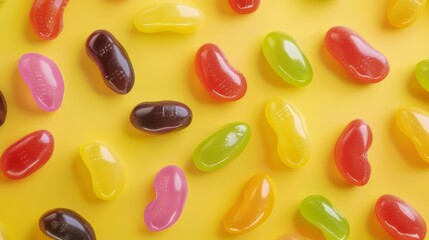  A variety of colorful jelly beans