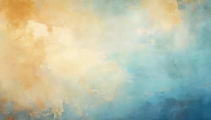 Obraz premium abstract painting background with blue and yellow colors