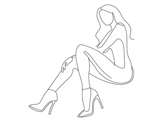 children's coloring book for female legs in a pose shoes stilettos high heels