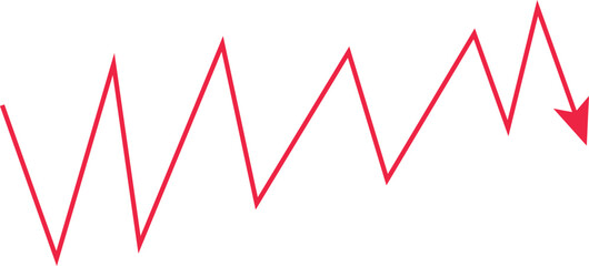 bar graph with a flag at the top. Concept of career growth and success. Isolated on a white background
