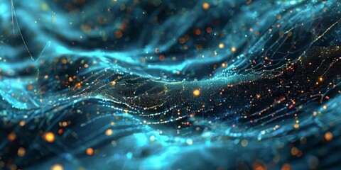 blue and black background with lot lights