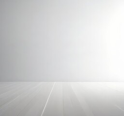 white wood floor in room with wall