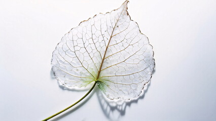 Dried leaf with veins