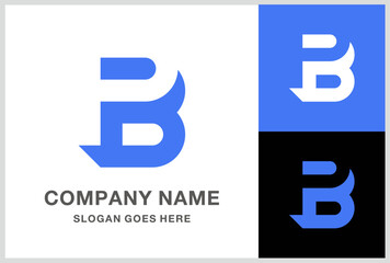 Monogram Letter PB Business Company Stock Vector Logo Design Template