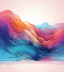 Fototapeta premium abstract background with colorful waves