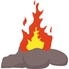 Bonfire Illustration
