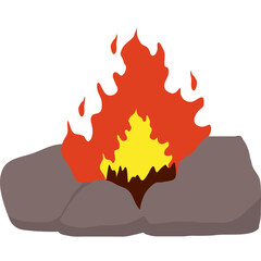 Bonfire Illustration

