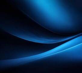 blue abstract background with curved curve