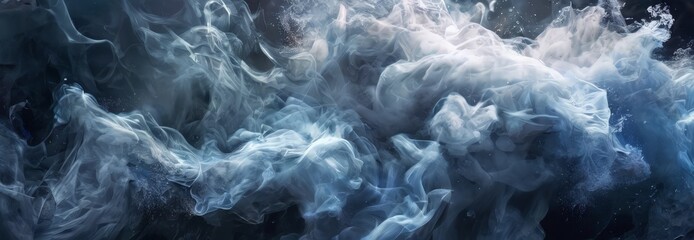Obraz premium blue and white smoke background
