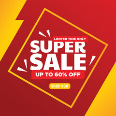 Discount Flash Sale, Special Sale, Special Offer Vector Template Design Illustration