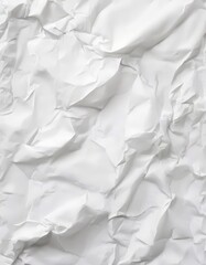 Obraz premium white crumpled paper background